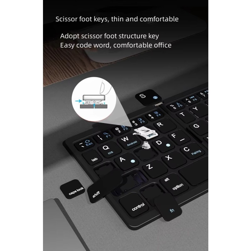 Wireless Keyboard Supplier - Mini Design Three-Folding