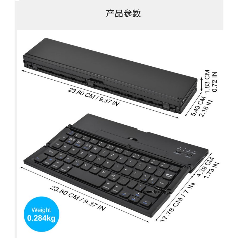Foldable Keyboard Manufacturer - New Arrival Mini BT