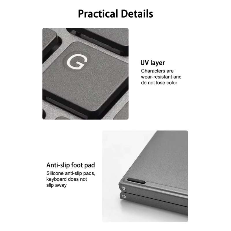 BT Keyboard Factory - Ultra-Silent Foldable BT