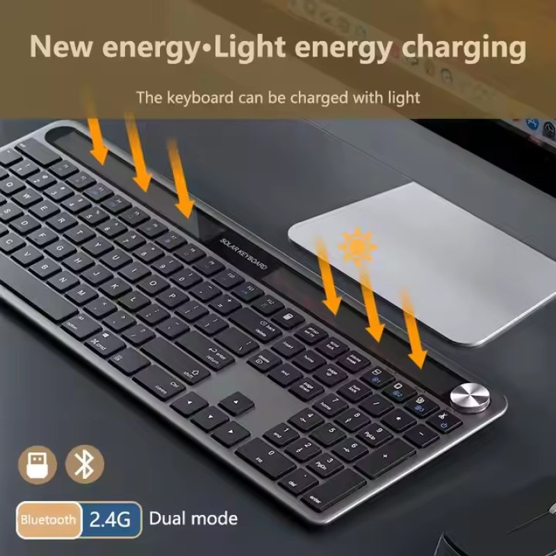 Wireless Keyboard Supplier - USB Interface Solar