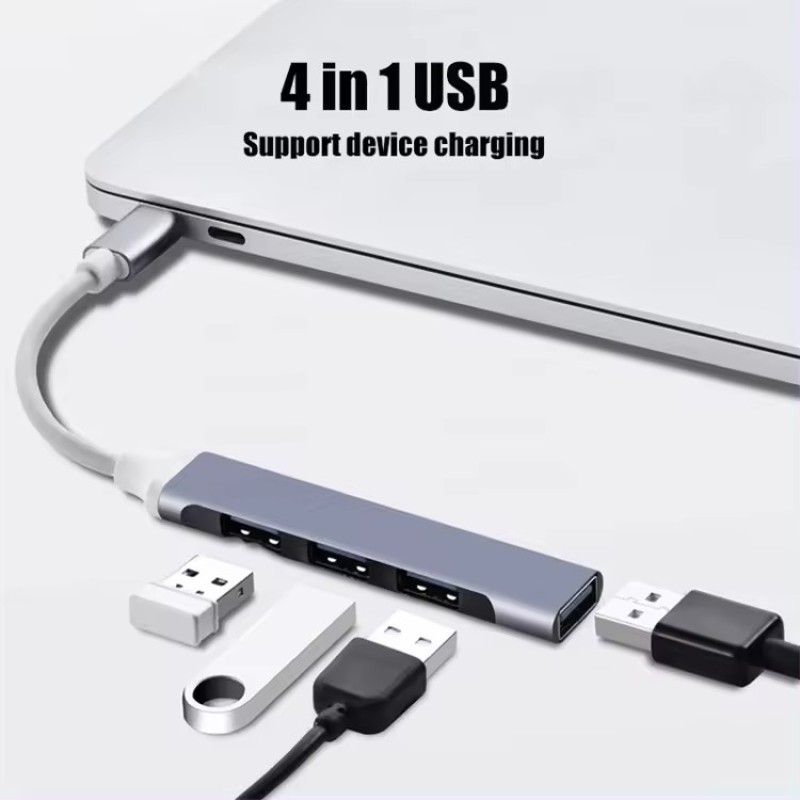 USB Hub Supplier - 4-in-1 USB C Type C Hub