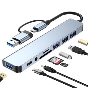 Multiport Dock Manufacturer - 8-in-1 USB 3.0 TYPE-C