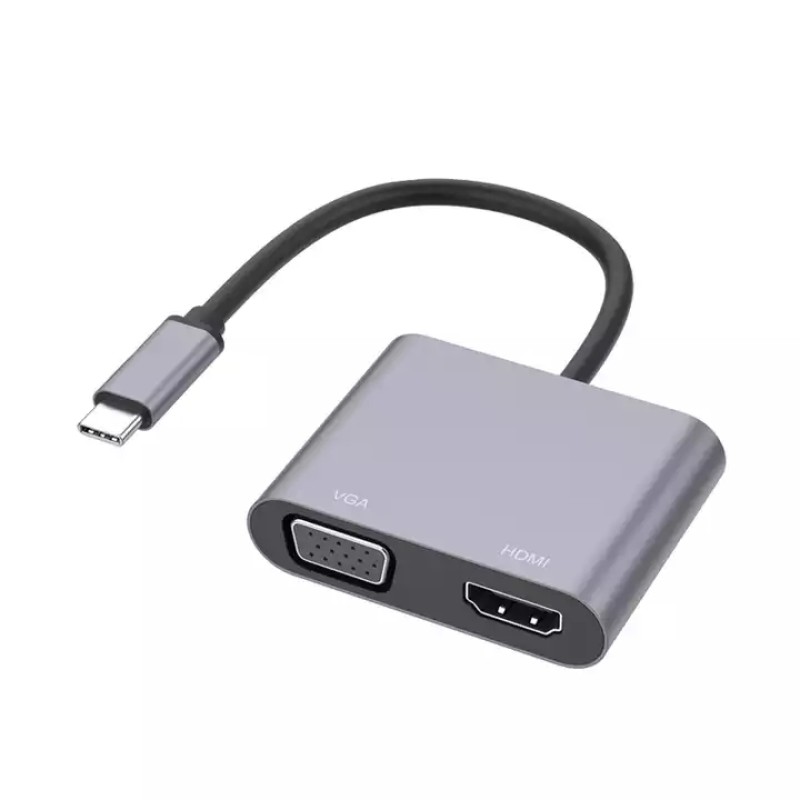 Type C Dock Manufacturer - High Speed 2 in 1 Type C VGA