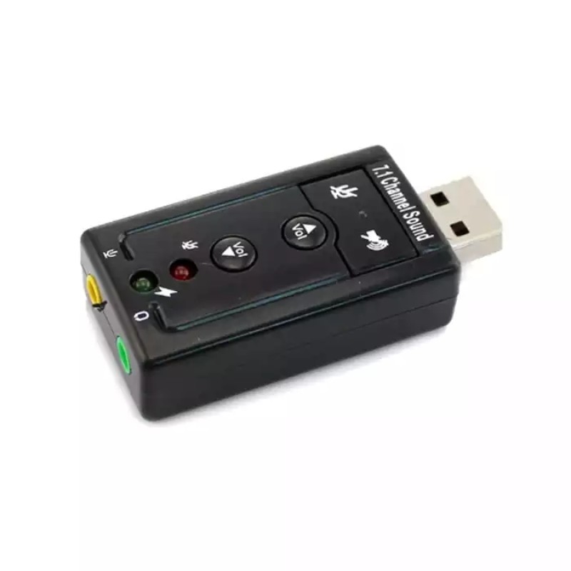 USB Sound Card Manufacturer - White 7.1 Channel Microphone