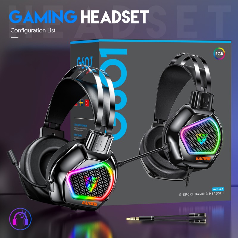 Gaming Headset Factory - G601 USB Head Mounted TPC Display