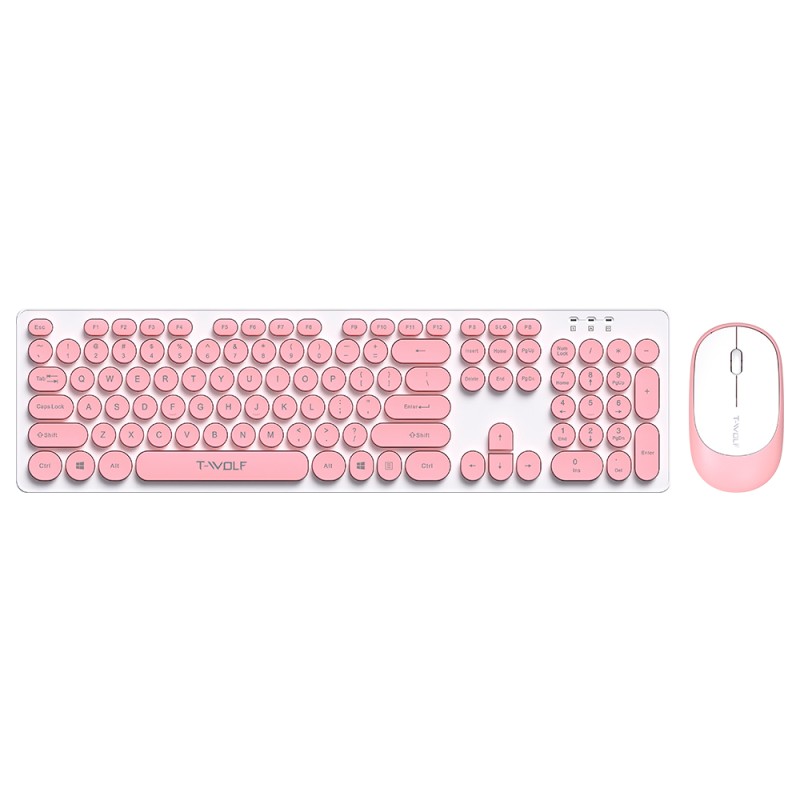 Keyboard Mouse Combo Factory - Colorful 104 Keys Wireless LED