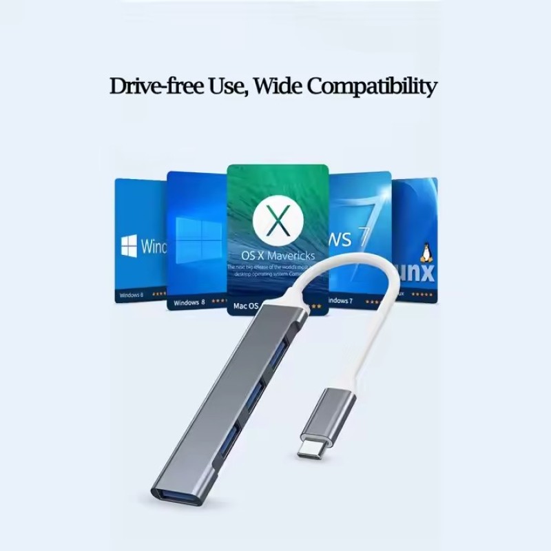USB Docking Manufacturer - USB 3.0 4 in 1 Aluminum Alloy
