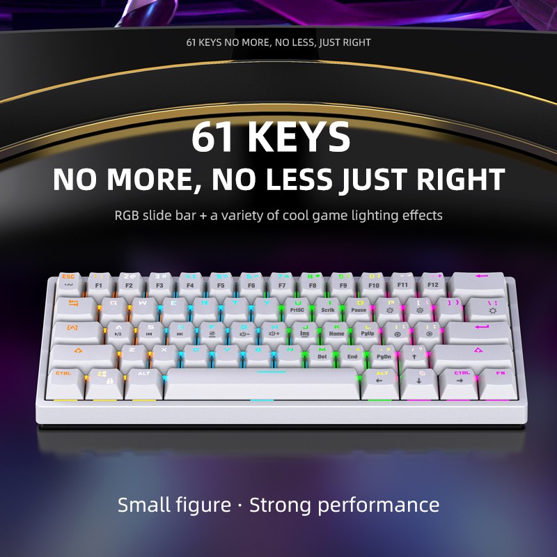 Mechanical Keyboard Manufacturer - Custom 61 Keys Pudding Keycap