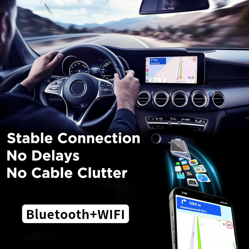 CarPlay Adapter Manufacturer - Dual USB PD3.0 QC4.0 Charging