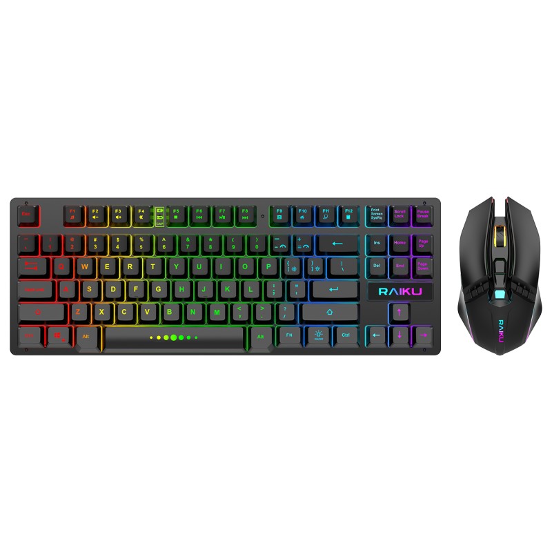 Gaming Combo Manufacturer - 87 Key RGB Rechargeable Wireless