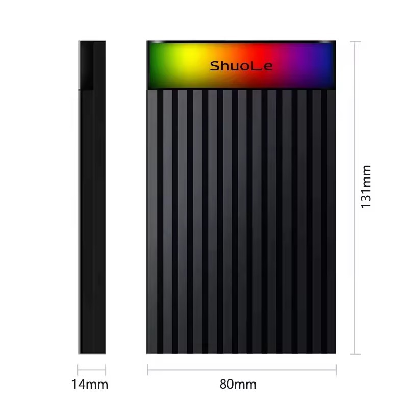 External HDD Case Factory - 2.5 Inch USB 3.2 RGB Light