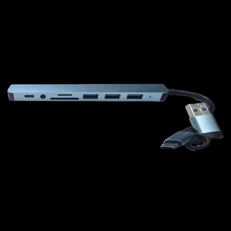 Type C Hub Manufacturer - High Quality 8 in 1 Double Headed