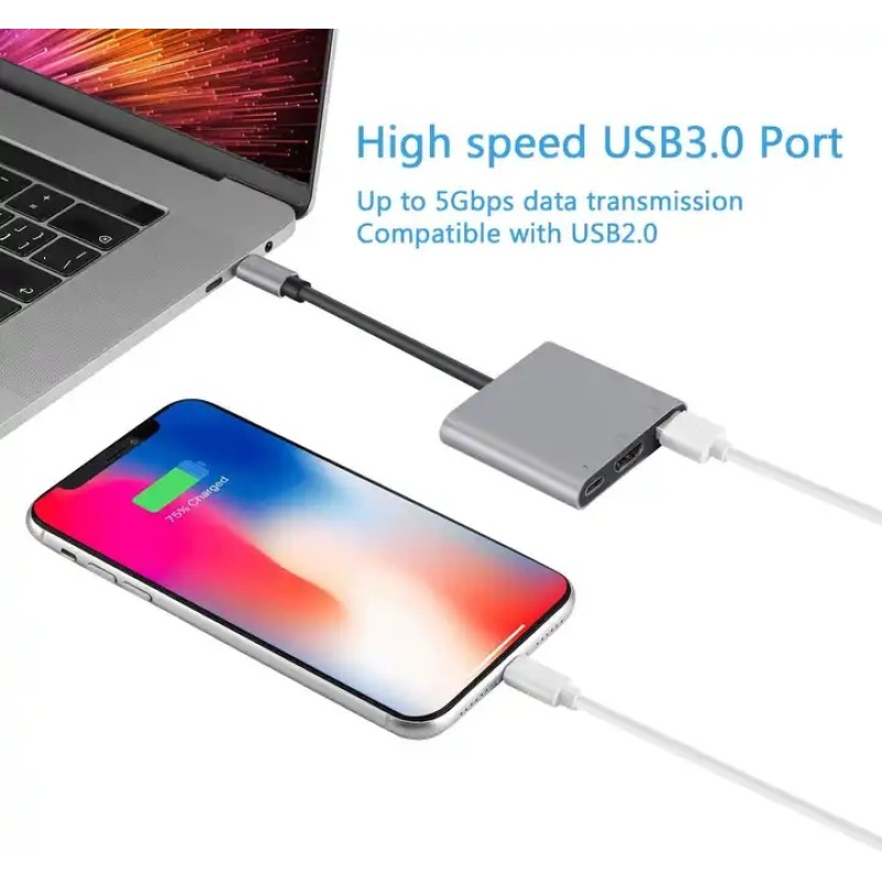 Type C Hub Manufacturer - High Quality 3 in 1 Aluminum