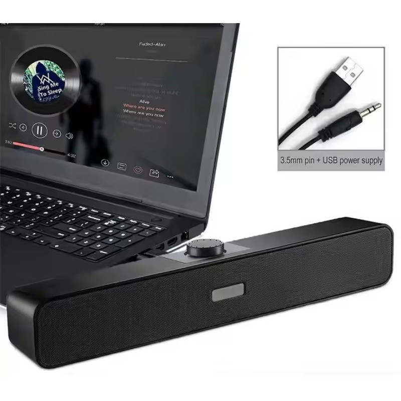 Computer Speakers Manufacturer - USB Powered 2.0 Wired Soundbar