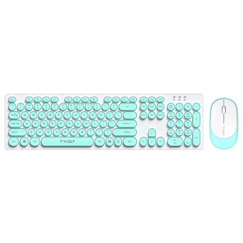 Keyboard Mouse Combo Factory - Colorful 104 Keys Wireless LED