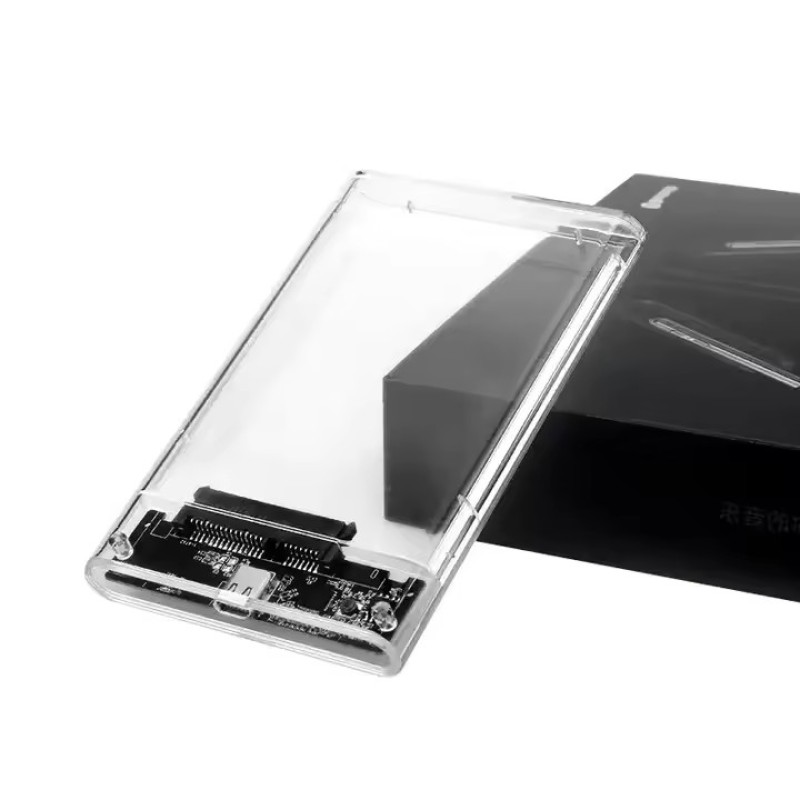 SSD Enclosure Factory - 2.5 Transparent 5Gbps USB3.1