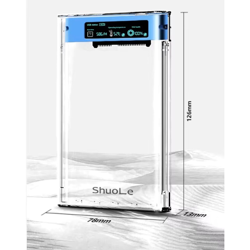 HDD Case Factory - 2.5 Inch AI Data Protected LCD