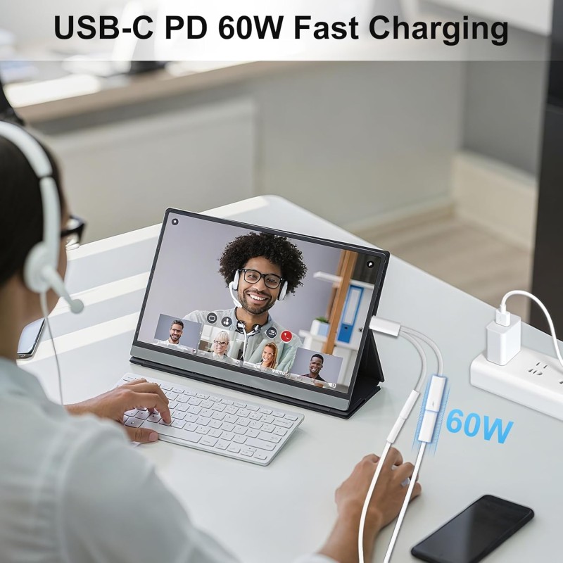Adapter Cable Manufacturer - 2-in-1 USB C 3.5mm