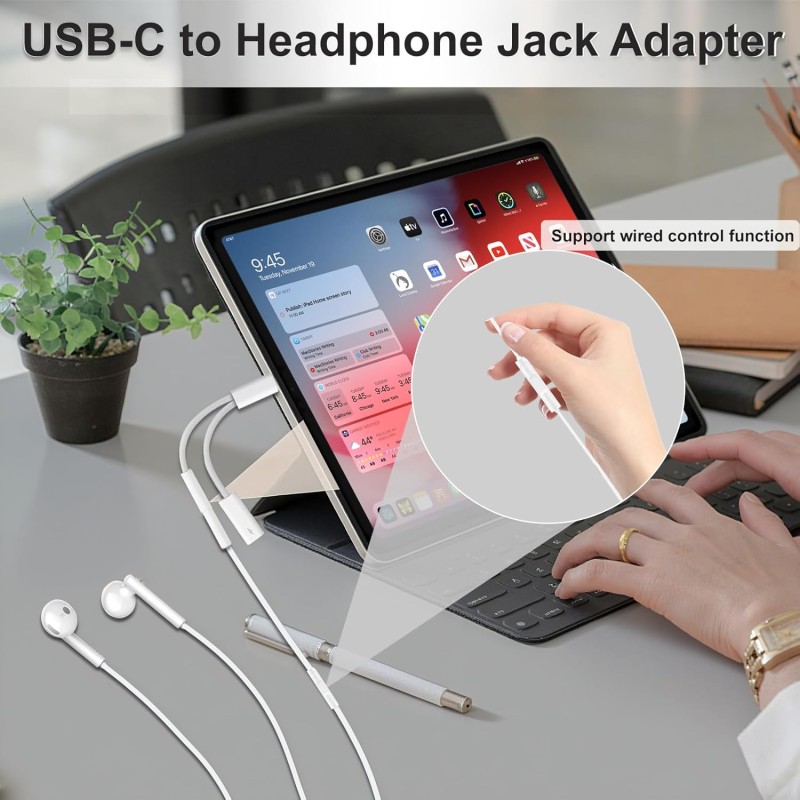 Audio Dongle Factory - 2-in-1 USB C 3.5mm