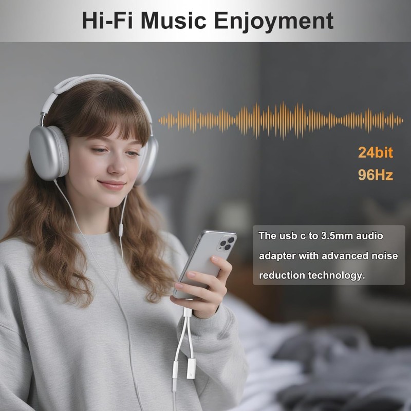 Audio Dongle Factory - 2-in-1 USB C 3.5mm