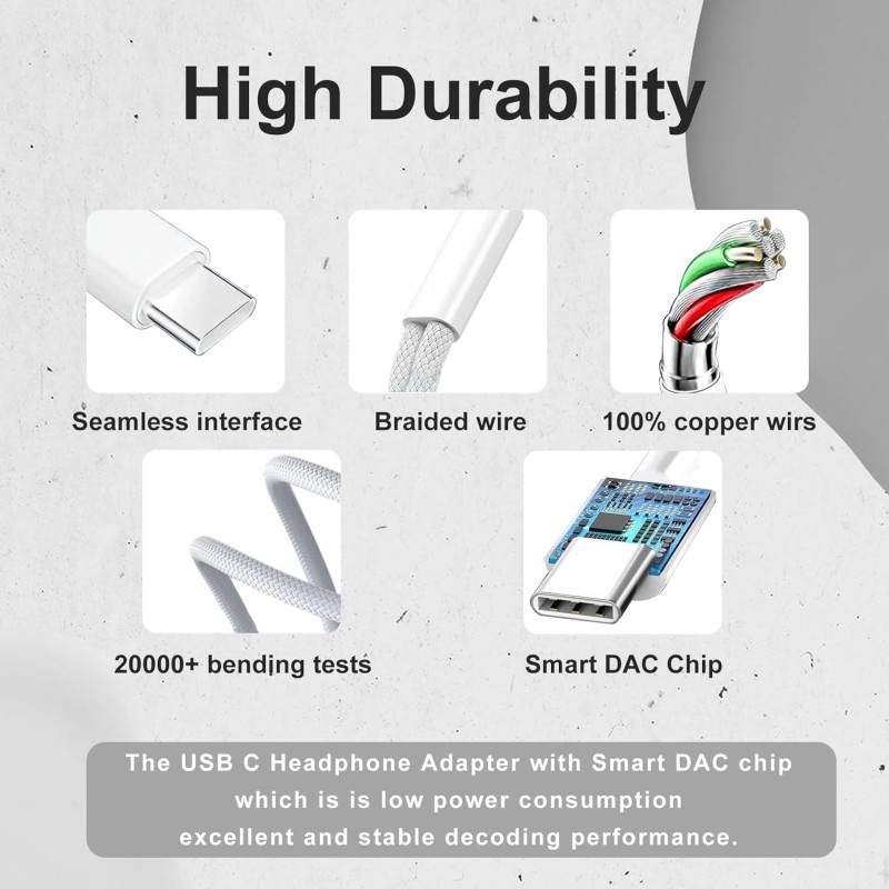 Audio Dongle Factory - 2-in-1 USB C 3.5mm