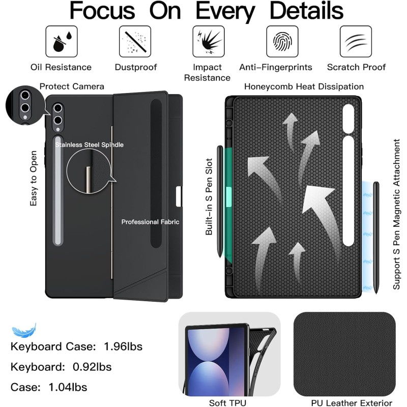 Tablet Keyboard Case Factory - For Tab S10 Ultra