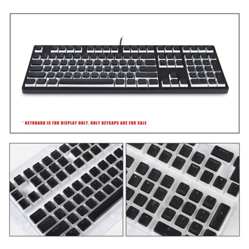 Keycaps Factory - 130 Keys ABS Transparent OEM Pudding