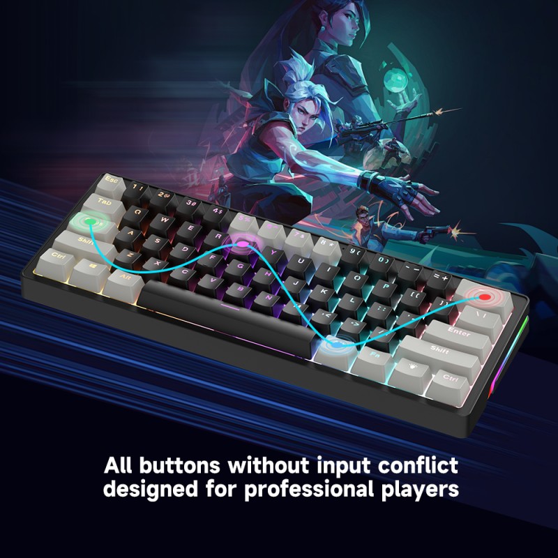 Gaming Keyboard Manufacturer - AG61 61 Keys Wired Hot-swap