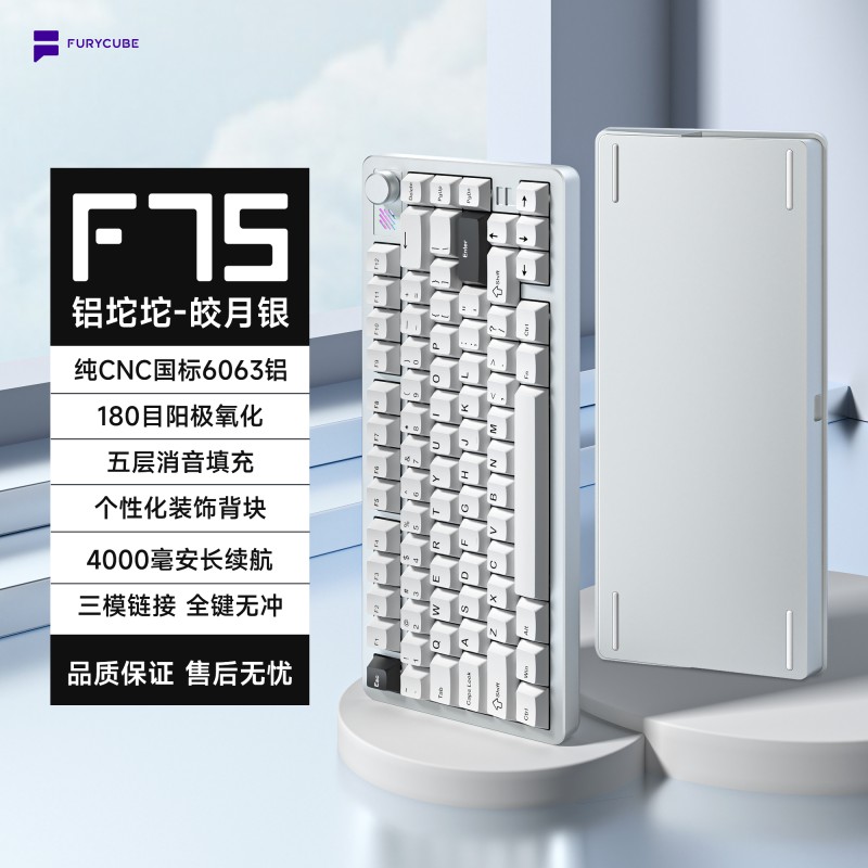 Wireless Keyboard Supplier - F75 Gasket RGB LED Backlit