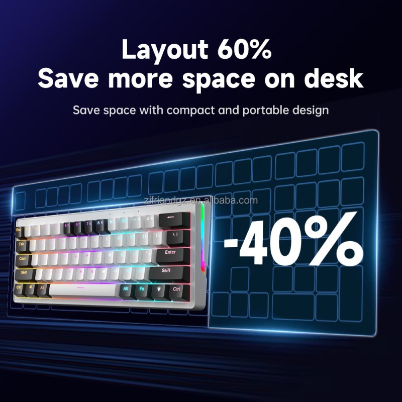 Mechanical Keyboard Manufacturer - 60% Portable Gasket Ergonomic