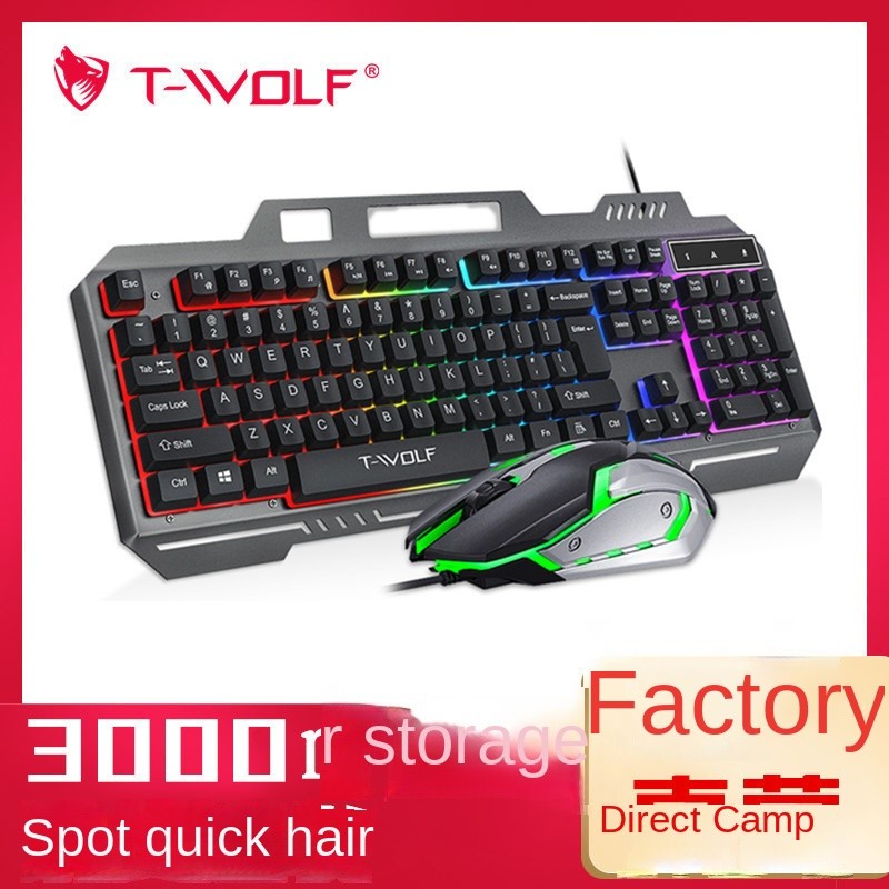 Keyboard Mouse Combo Manufacturer - T WOLF TF600 Wired USB