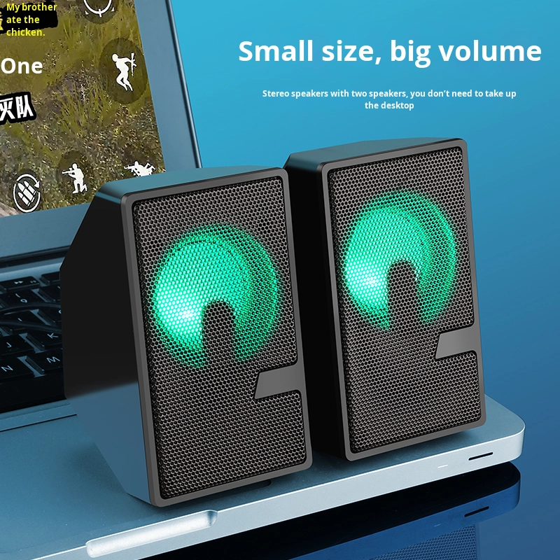 Computer Speaker Factory - D7 Luminous USB Wired Sub Woofer