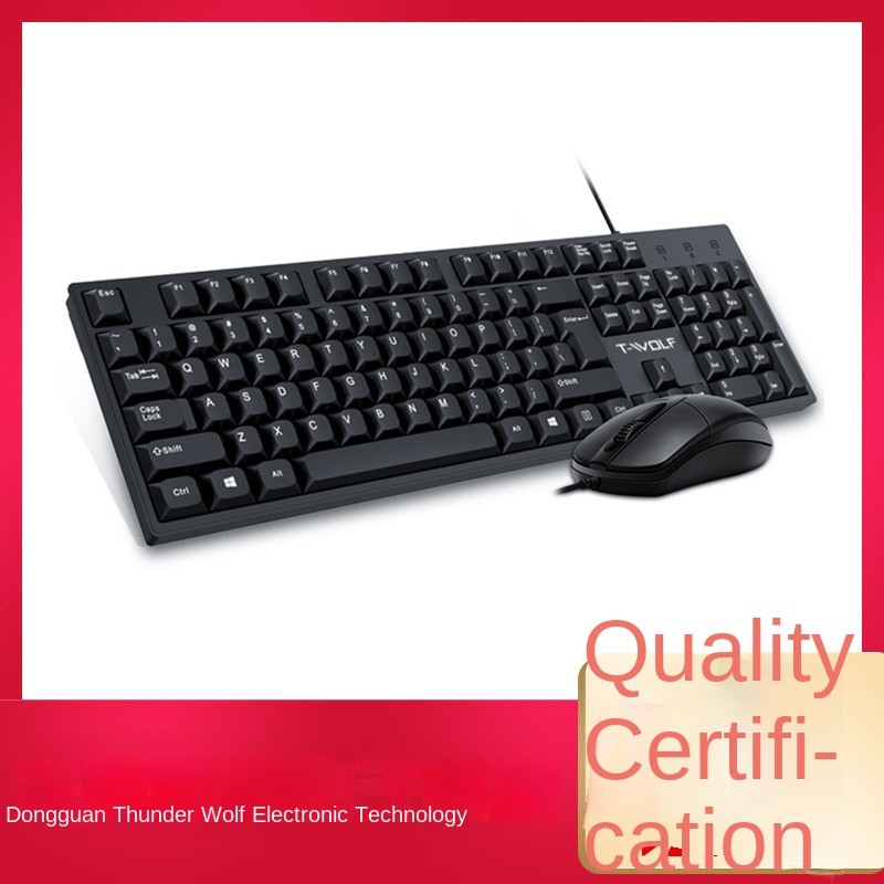 Wired Combo Factory - T wolf TF500 USB Wired Office Gaming