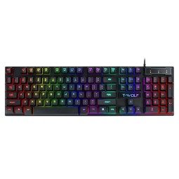 Gaming Keyboard Factory - T WOLF T20 Luminous 104 Keys