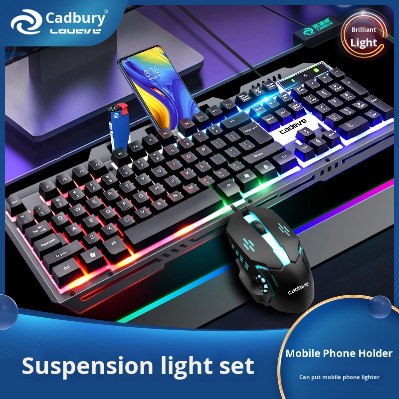 Gaming Keyboard Factory - 6900 Metal Luminous ABS Wired LED