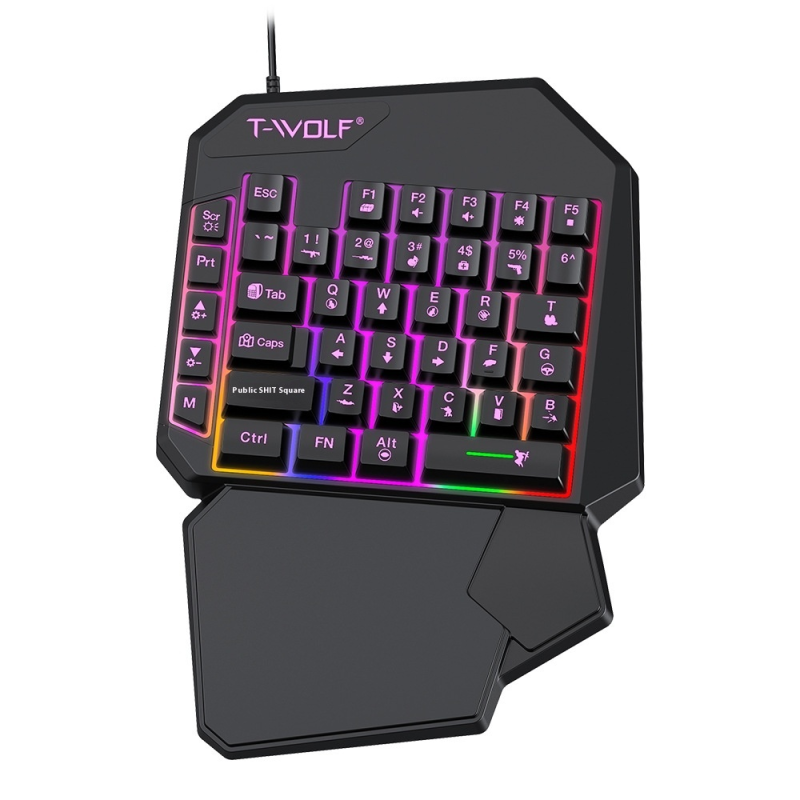 Mini Gaming Keyboard Manufacturer - T Wolf T19 40 Keys Wired