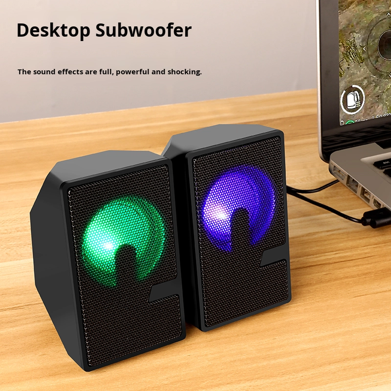 Computer Speaker Factory - D7 Luminous USB Wired Sub Woofer