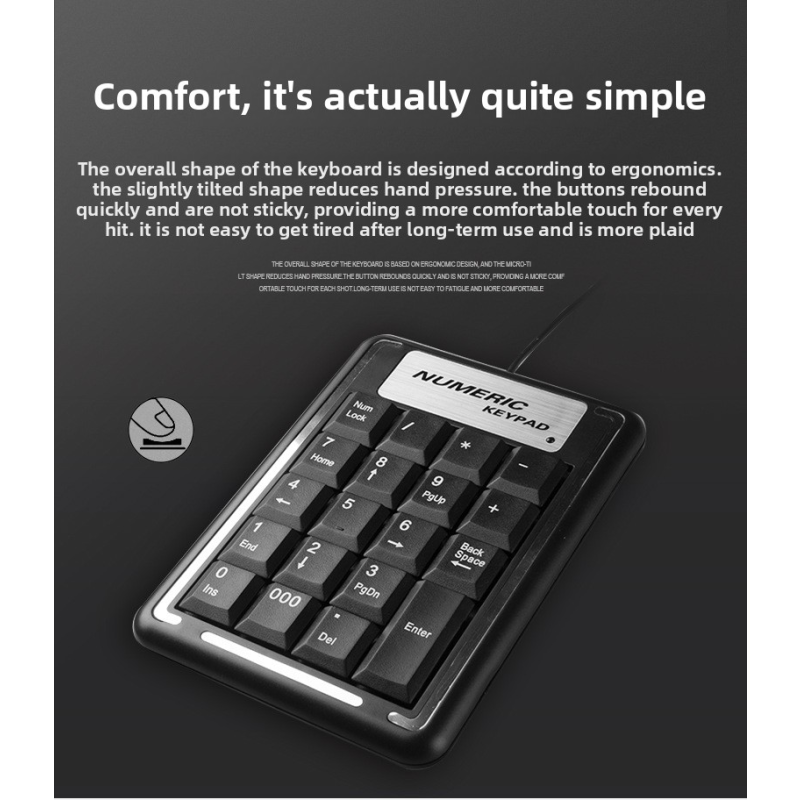 Financial Keypad Factory - K 015 Finance Banking 19 Keys