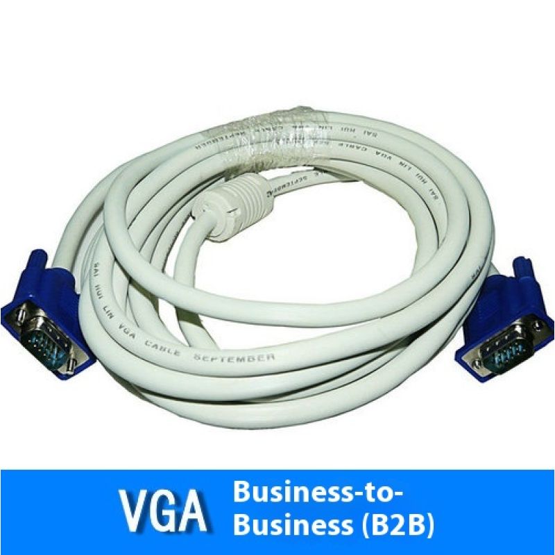 VGA Cable Manufacturer - White 1.8m 5m 15 Pin Male to