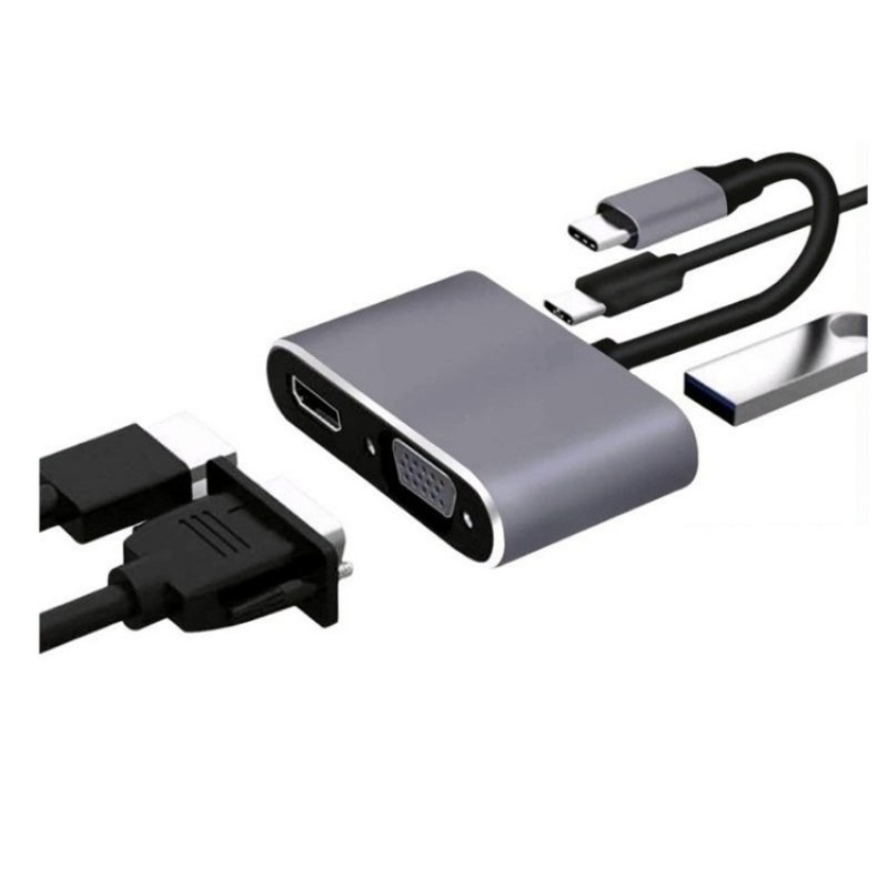 Docking Station Manufacturer - 4 in 1 TYPE C to HD MI VGA