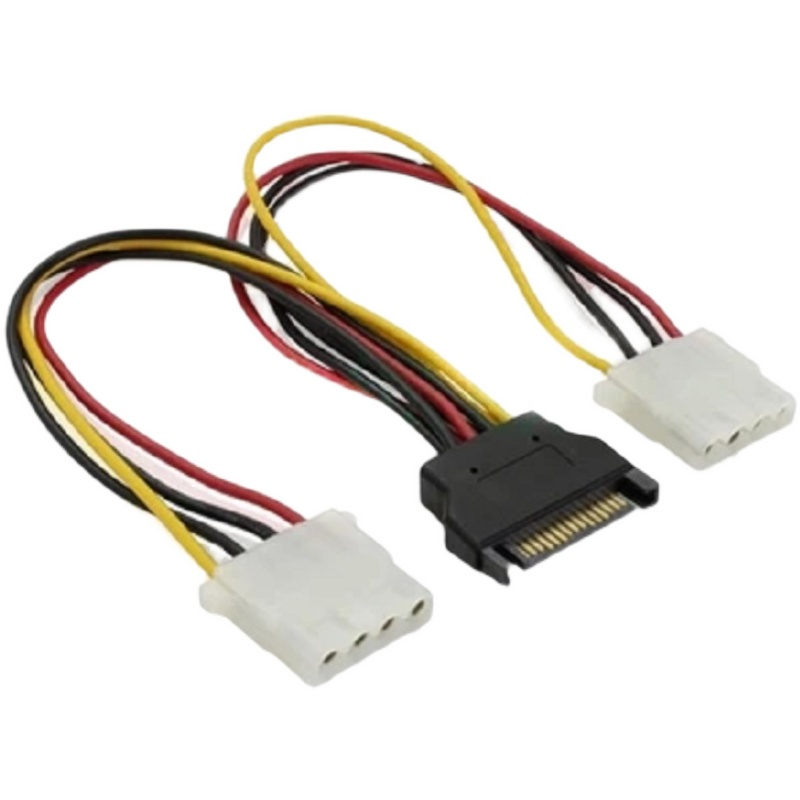 Power Adapter Cable Manufacturer - 15 Pin SATA to 4 Pin Molex