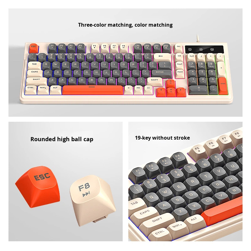 Gaming Keyboard Factory - T Wolf T13 High Ball Keycaps Mixed