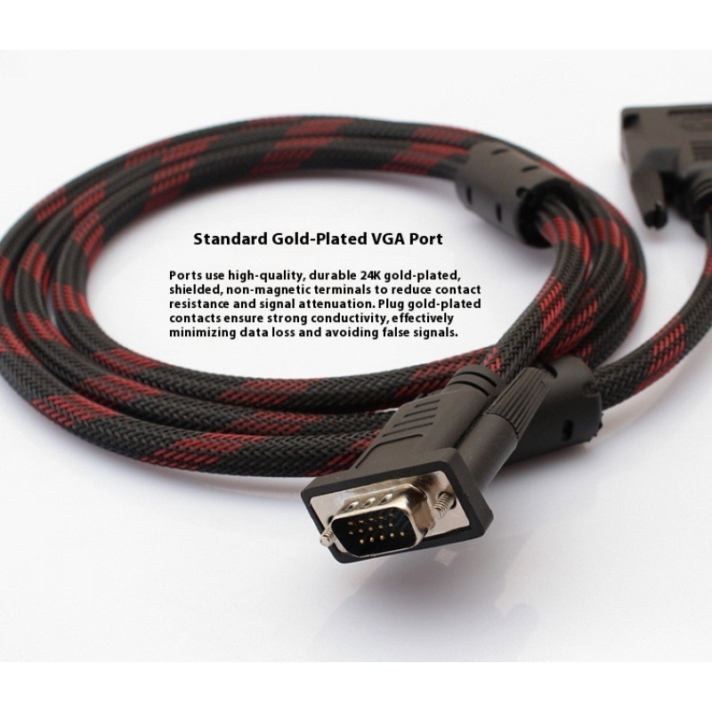 DVI to VGA Cable Manufacturer - High Definition 1.5m 24+5