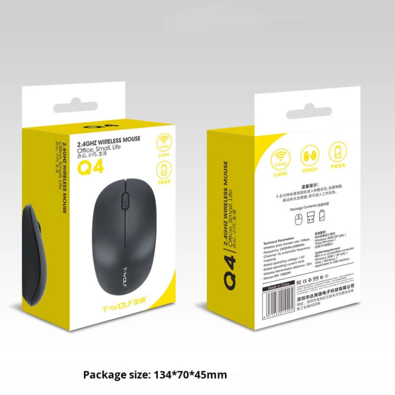 Wireless Mouse Manufacturer - Q4 2.4G 3D Muti Color Portable