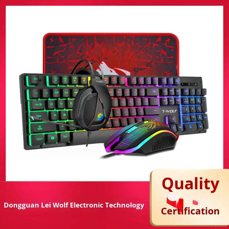 Gaming Combo Manufacturer - TF400 4 in 1 LED RGB Backlight