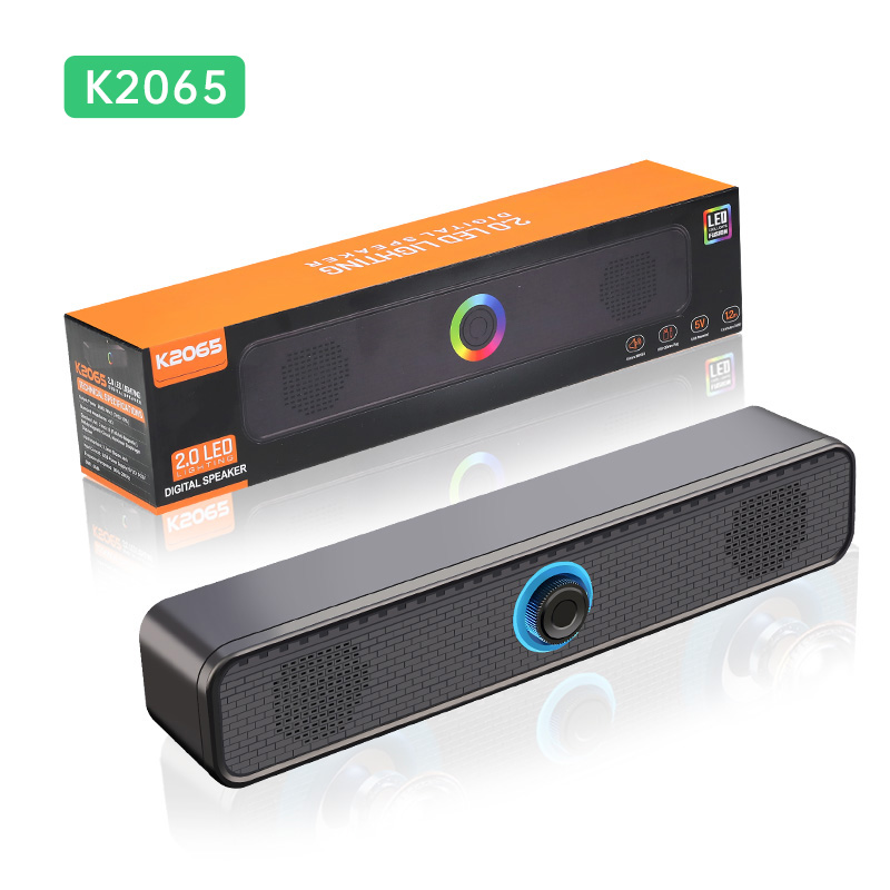 Computer Speaker Manufacturer - K2065 Wired USB RGB LED