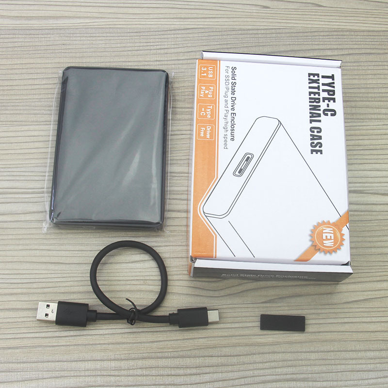 Type-C Box Manufacturer - 3.1 Plastic Type C SSD Solid State