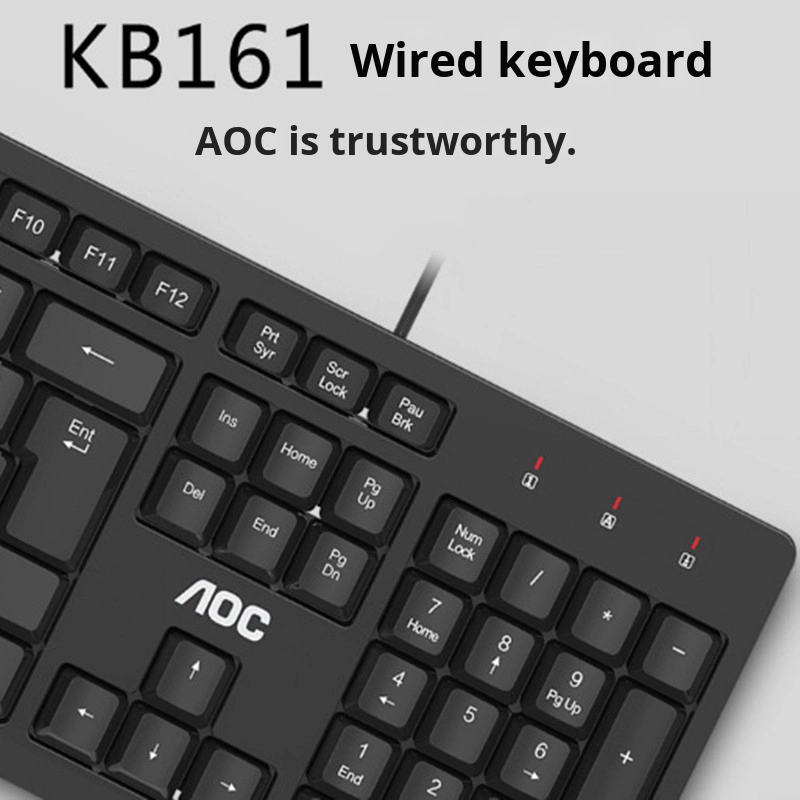 Keyboard Mouse Set Manufacturer - AOC KM160 Wired Waterproof