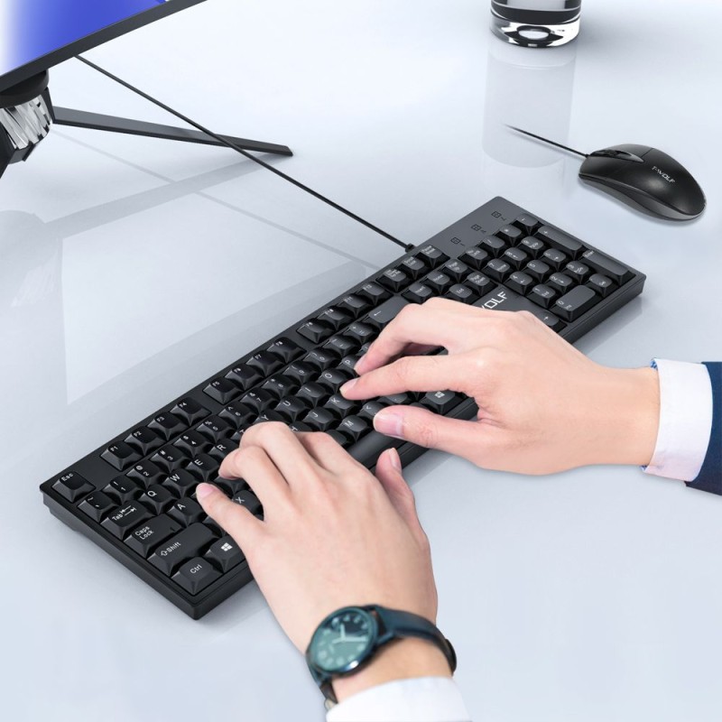 Wired Combo Factory - T wolf TF500 USB Wired Office Gaming