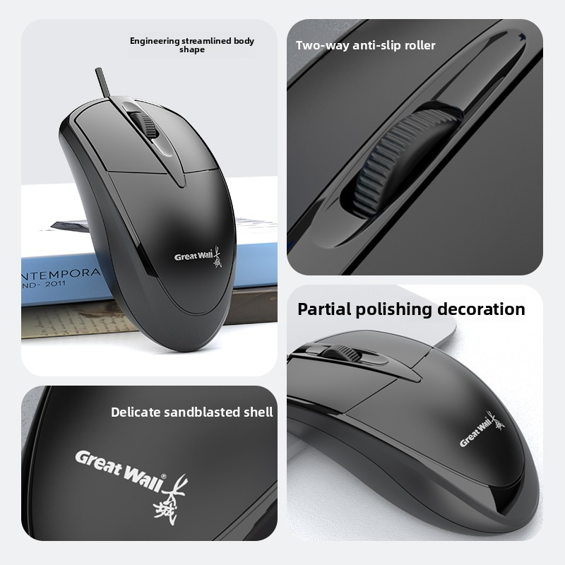 Optical Mouse Factory - M101 1.8m Wired USB 3D Office